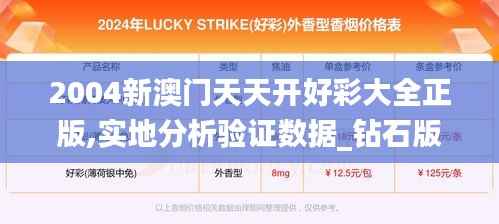 2004新澳门天天开好彩大全正版,实地分析验证数据_钻石版15.889