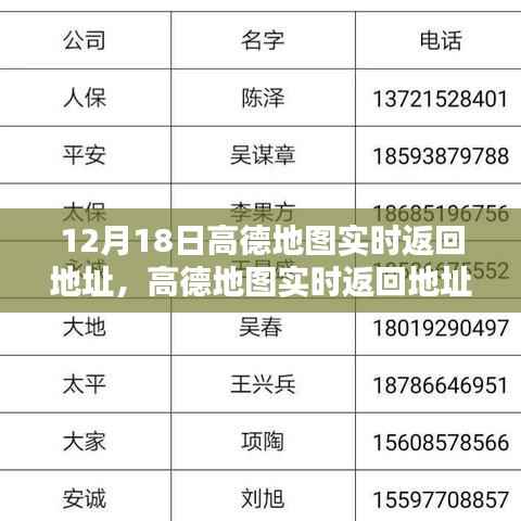 高德地图实时返回地址指南，详细步骤适用于初学者与进阶用户