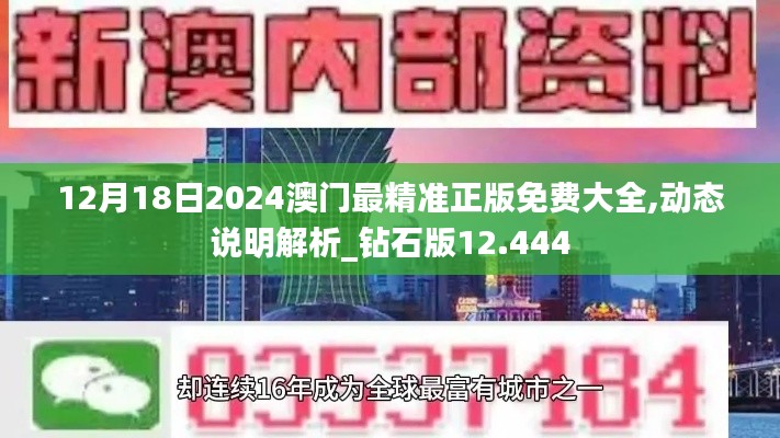 12月18日2024澳门最精准正版免费大全,动态说明解析_钻石版12.444