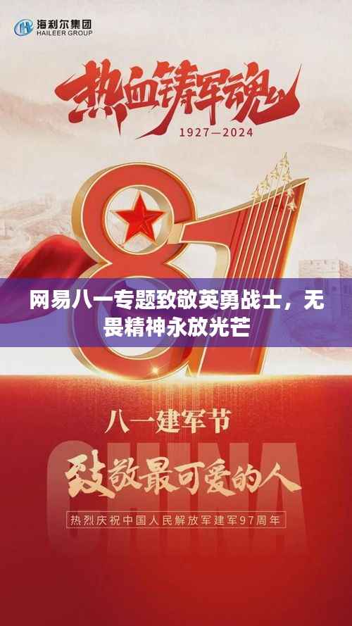 网易八一专题致敬英勇战士,无畏精神永放光芒
