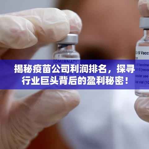 揭秘疫苗公司利润排名,探寻行业巨头背后的盈利秘密!