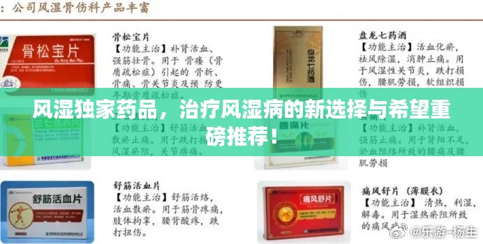 风湿独家药品，治疗风湿病的新选择与希望重磅推荐！