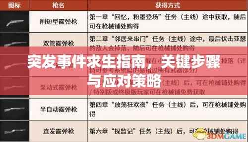 突发事件求生指南，关键步骤与应对策略